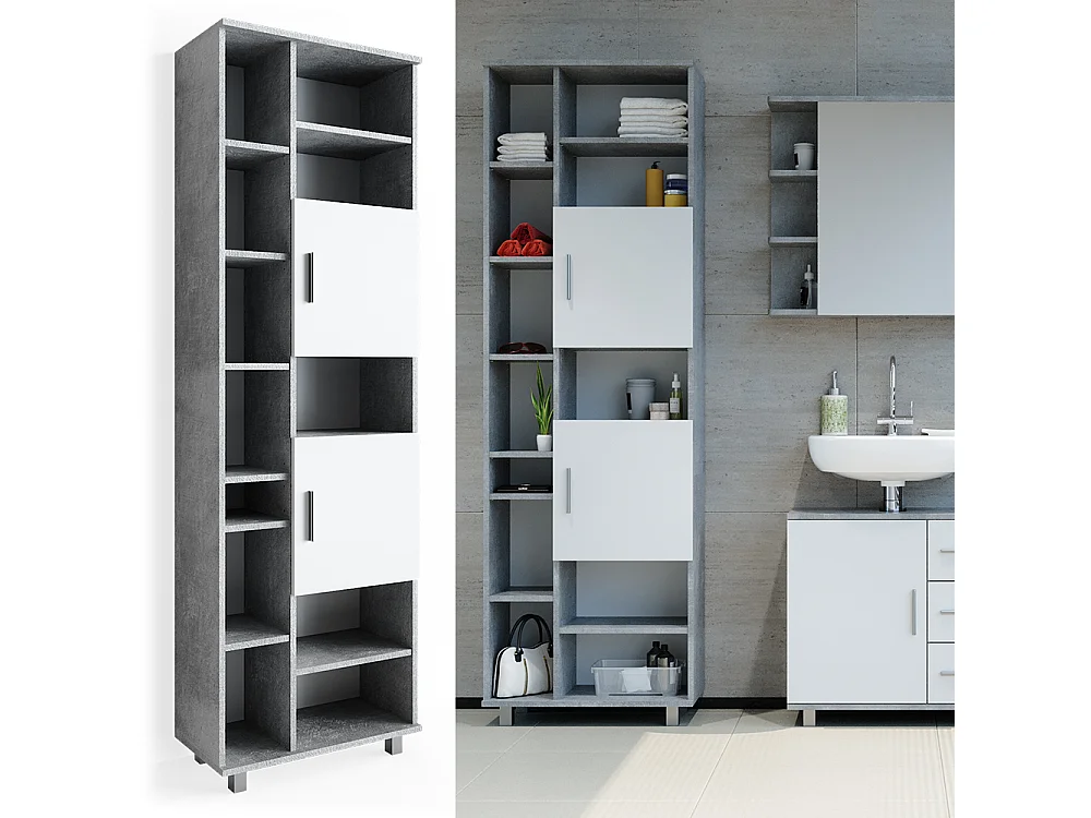 Badschrank beton 60x30x190 ilias