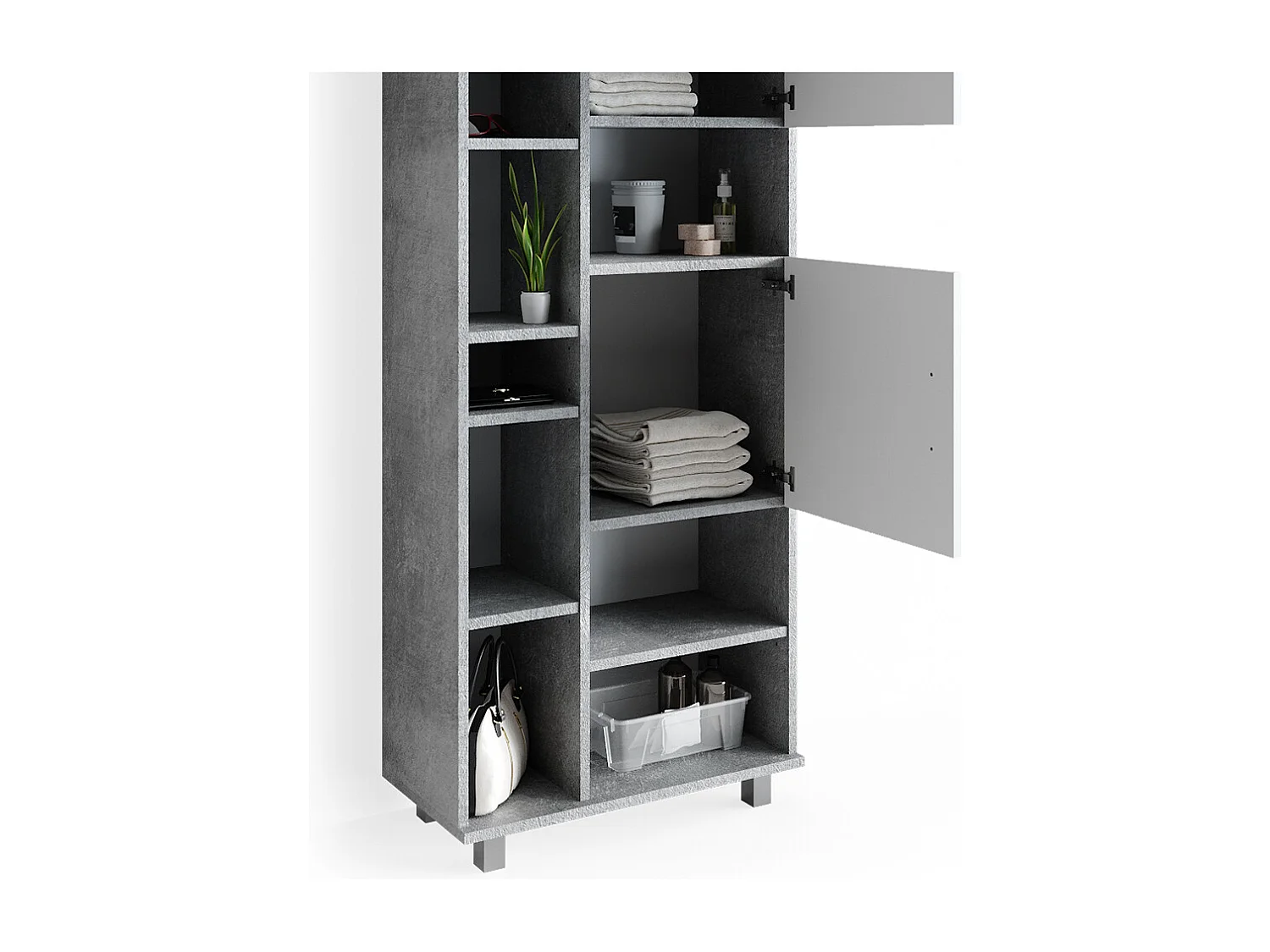 Badschrank beton 60x30x190 ilias