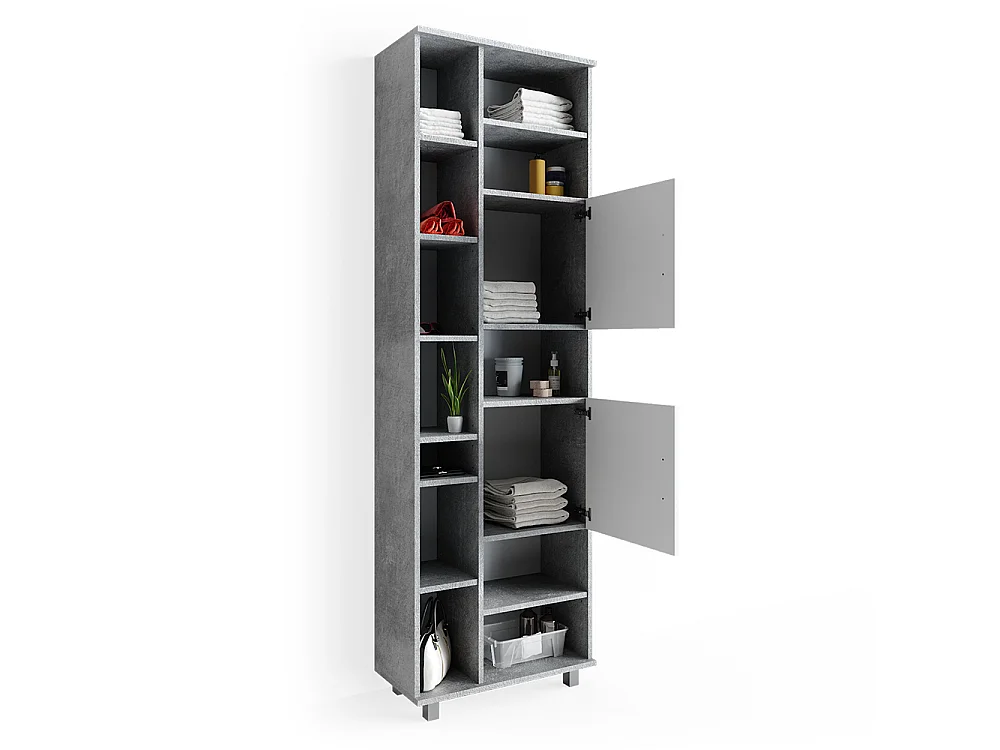 Badeværelsesskab beton 60x30x190 ilias
