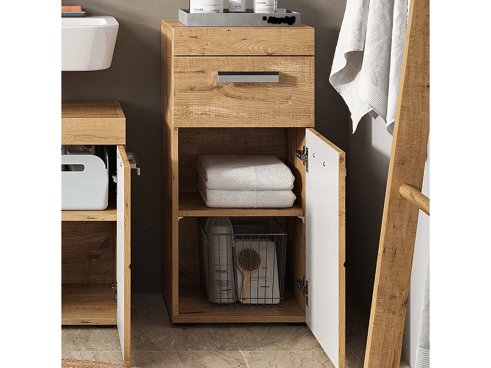 Midischrank eiche wotan 37x32.6x79 luna