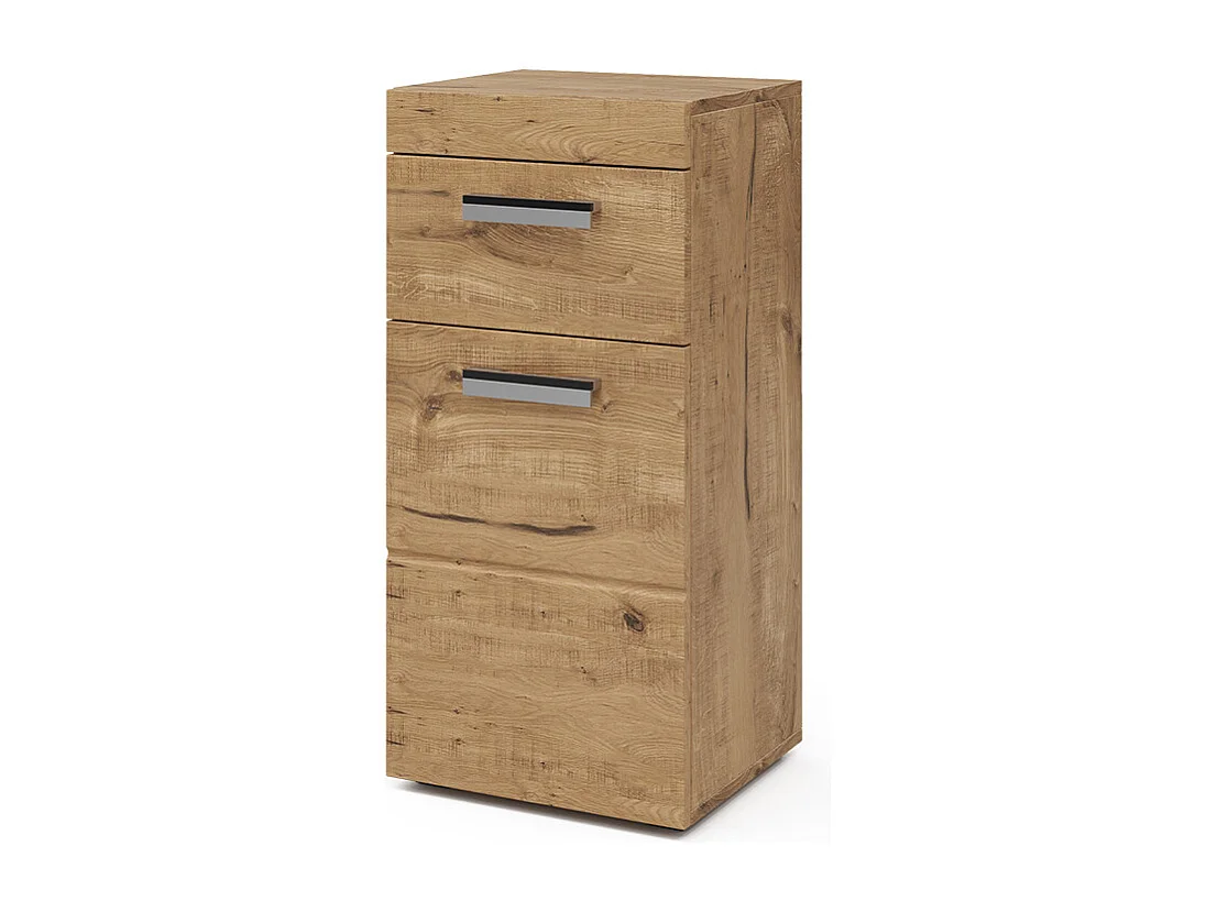 Meuble salle de bain chêne wotan 37x32.6x79 luna