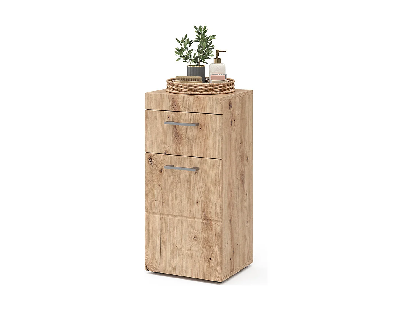 Halfhoge kast eiken wotan 37x32.6x79 luna