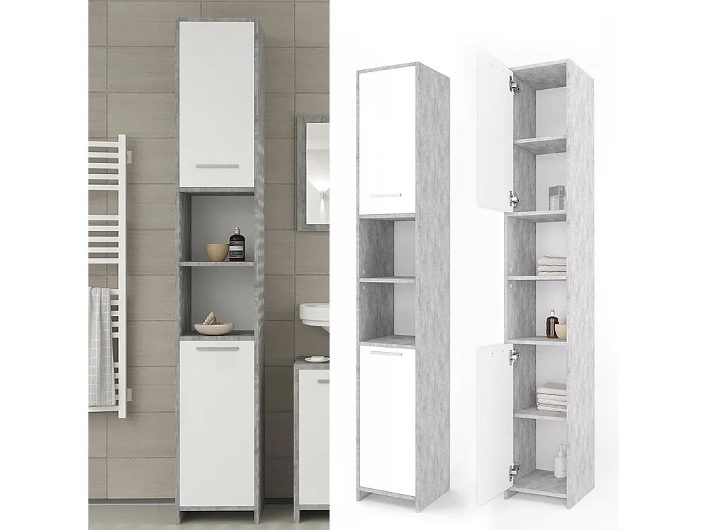 Armoire de salle de bain béton 30x30x190 kiko