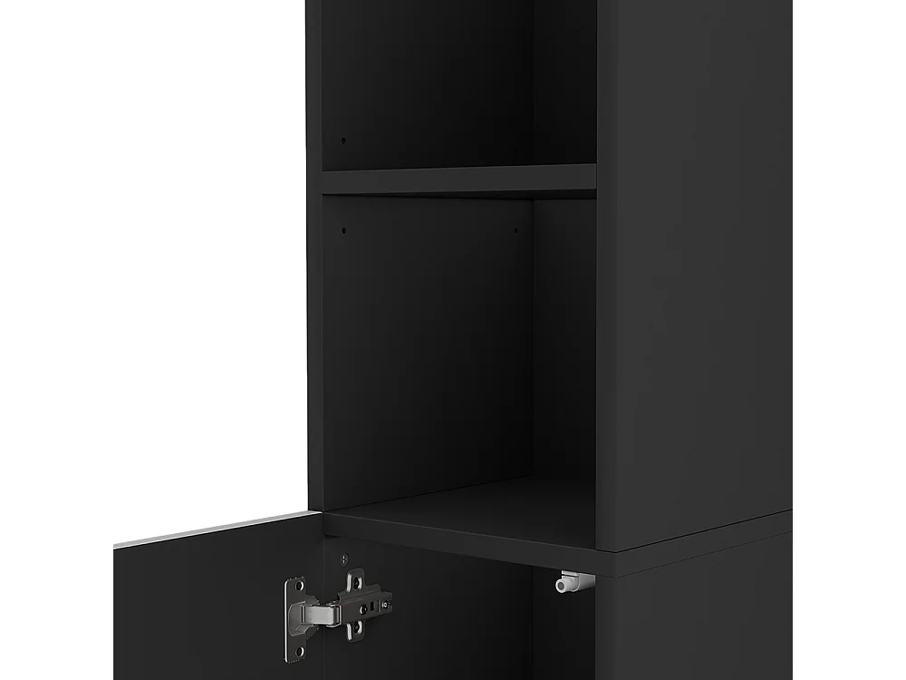 Armario de baño negro 30x30x189.5 edge