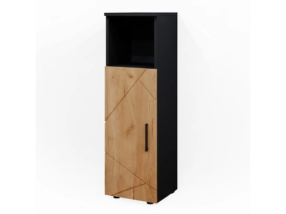 Mobiletto bagno Rovere dorato/antracite 30x30x95 irma