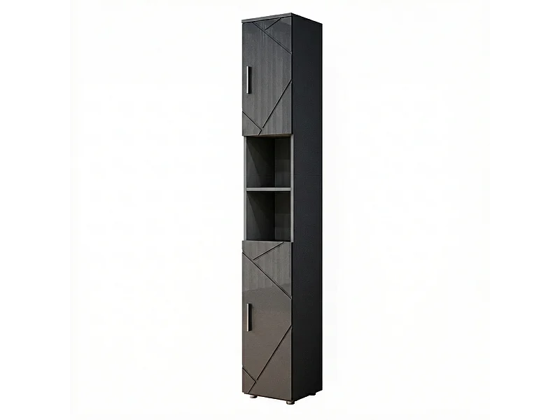 Badschrank anthrazit hochglanz 30x30x192 irma