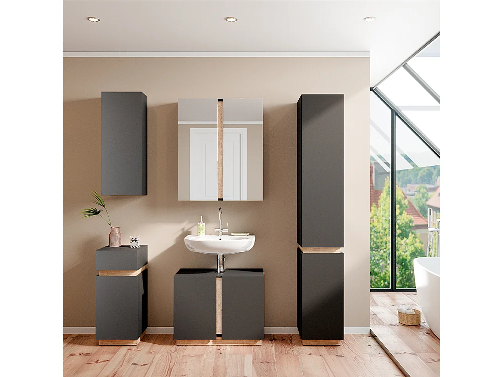 Midischrank anthrazit 33x35x75.5 gloria