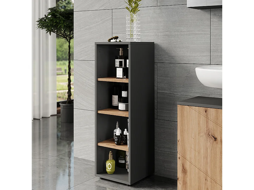 Midischrank anthrazit/artisan 30x30x95 irma