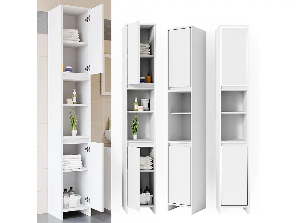 Badschrank weiß 30x30x190 emma