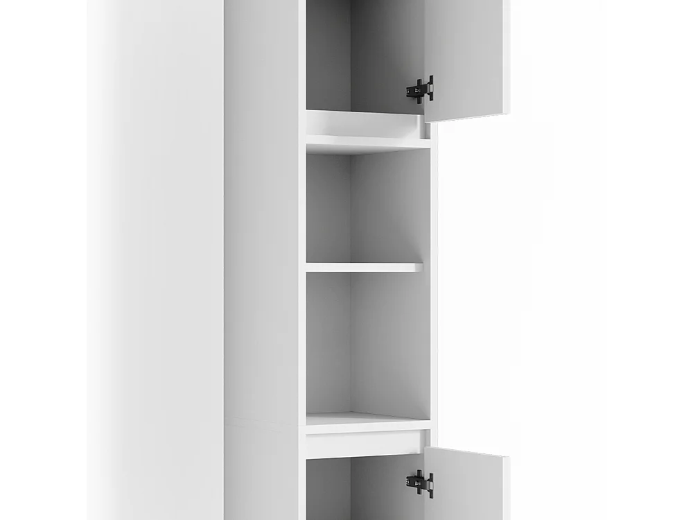 Meuble salle de bain blanc 30x30x190 emma