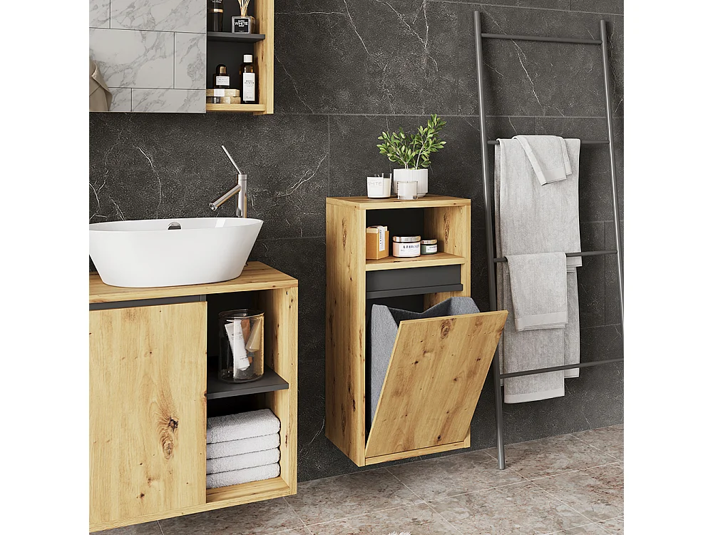 Badschrank artisan/grau 38x33x80 viola