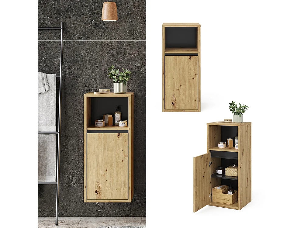 Midischrank artisan-eiche 38x33x80 viola