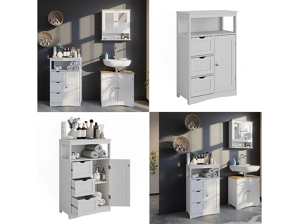 Armoire Midischrank blanc 56x29.2x86.5 bianco