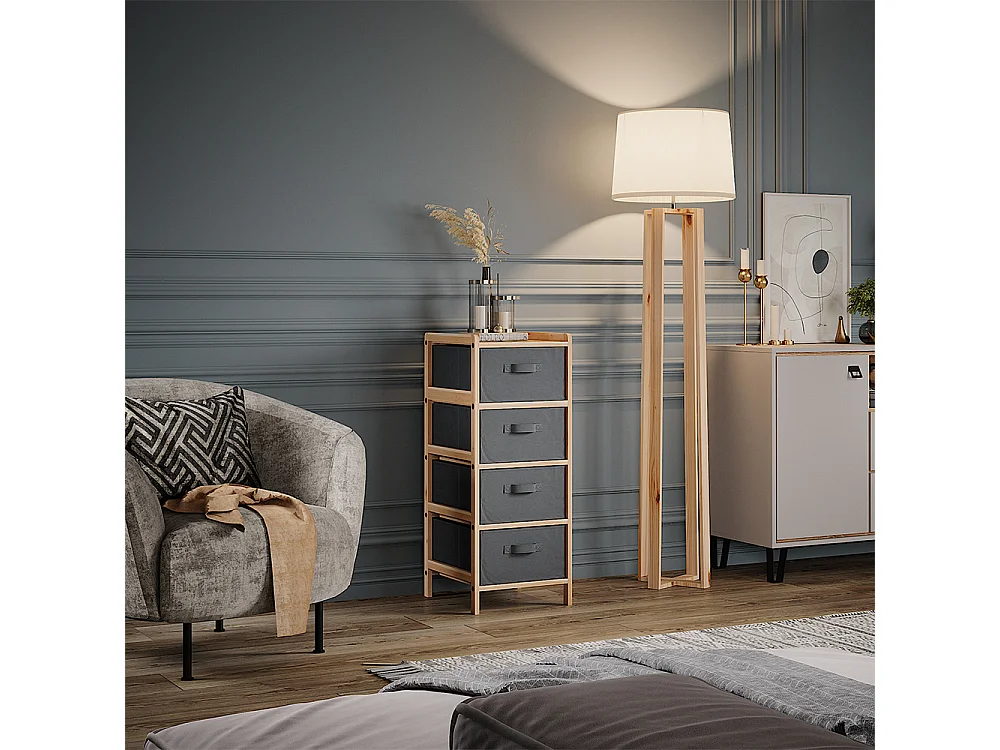 Mobile da bagno grigio 34.5x36.5x86 bruno