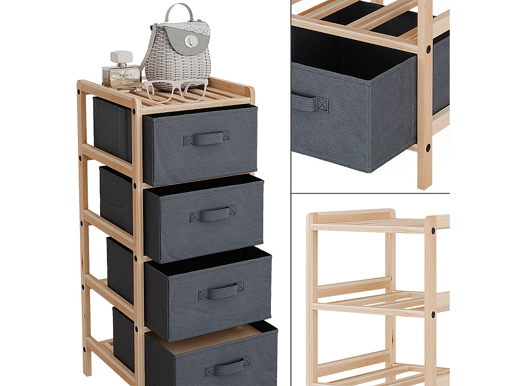 Mobile da bagno grigio 34.5x36.5x86 bruno