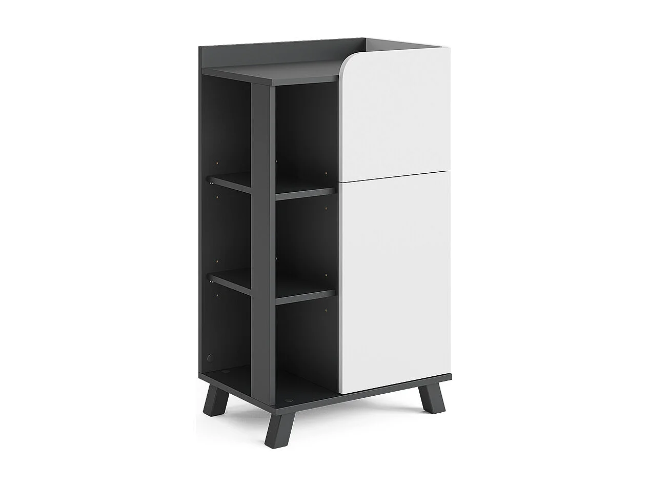Mobile midi antracite/bianco 50x35x90 karen