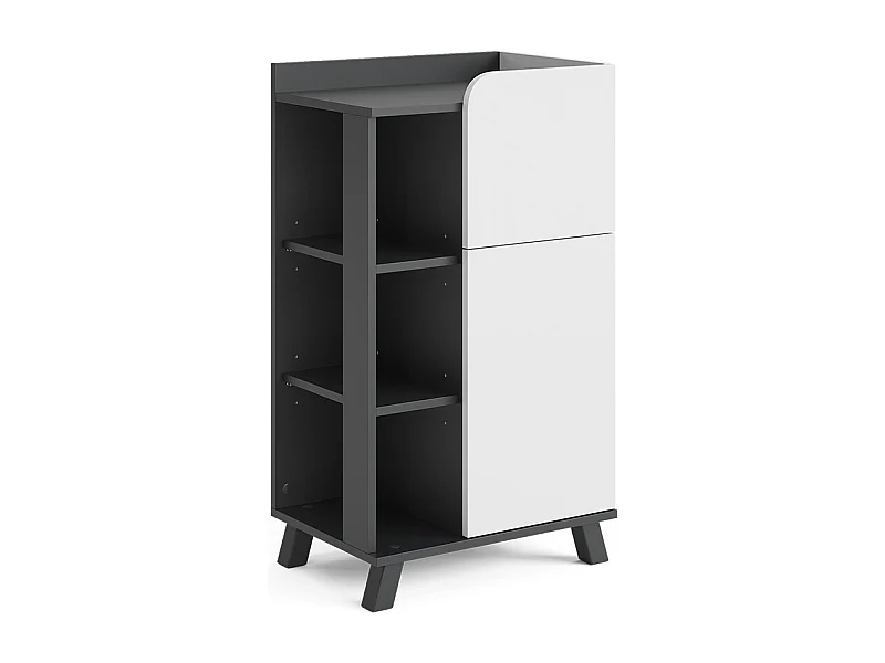 Mobile midi antracite/bianco 50x35x90 karen
