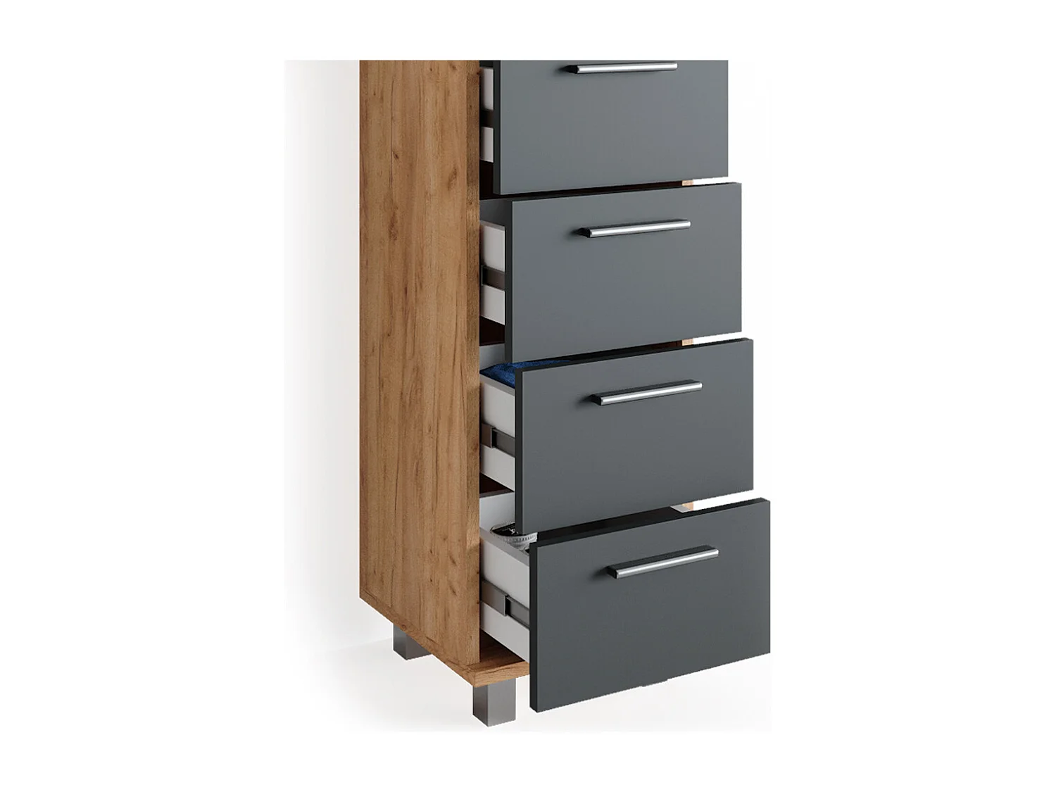 Badschrank goldkraft eiche 30x30x95 ilias