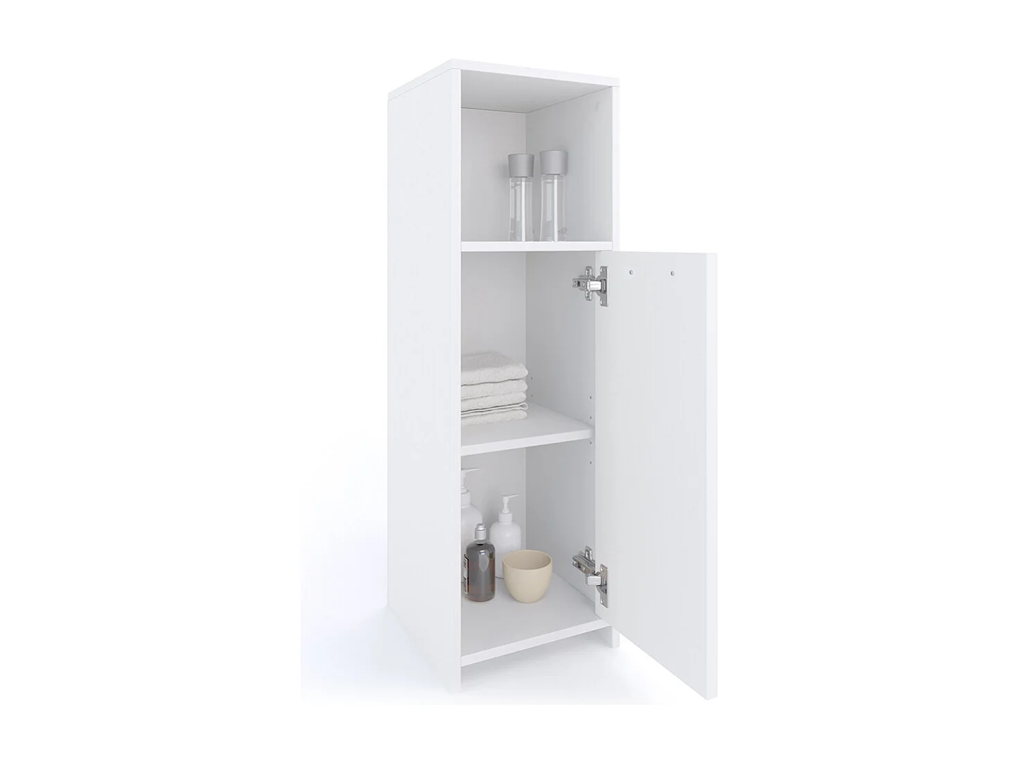 Mobiletto bagno bianco 30x30x95 kiko
