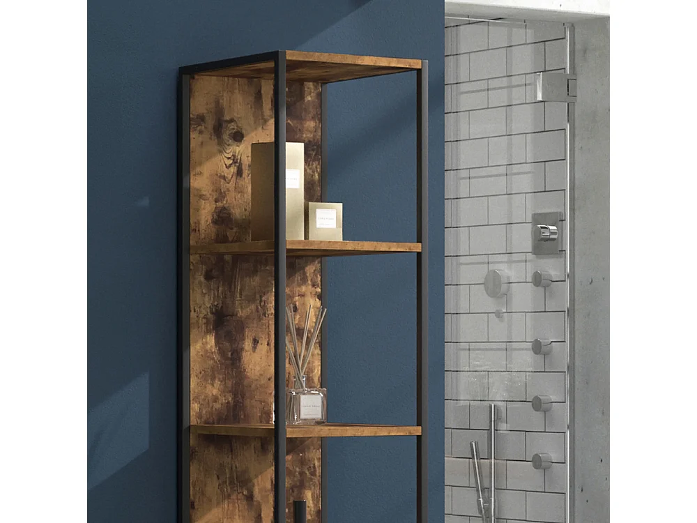 Badschrank antikholz 33x33x185 fyrk