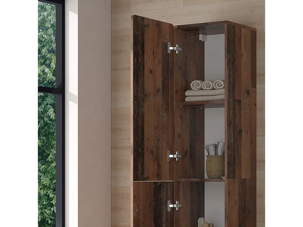 Armoire haute oldstyle 36.6x33.2x171.6 izan