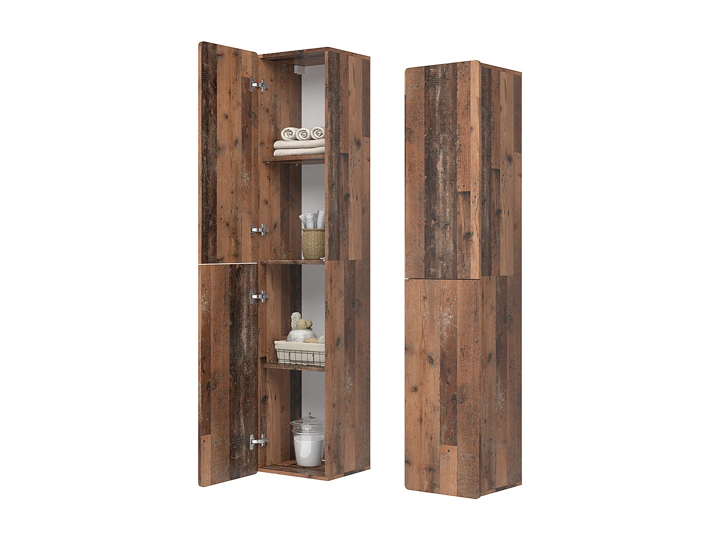 Armoire haute oldstyle 36.6x33.2x171.6 izan