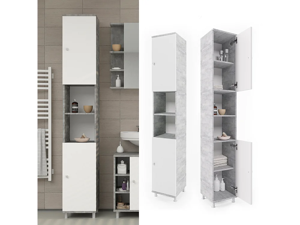 Badschrank beton 30x30x190 fynn