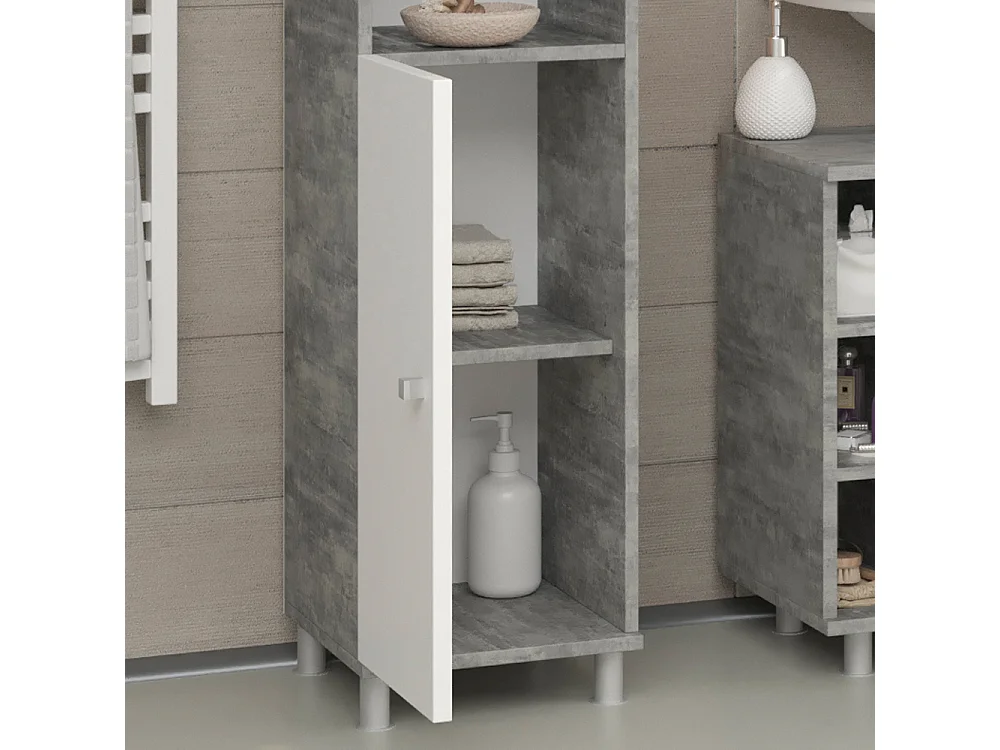 Meuble salle de bain béton 30x30x190 fynn