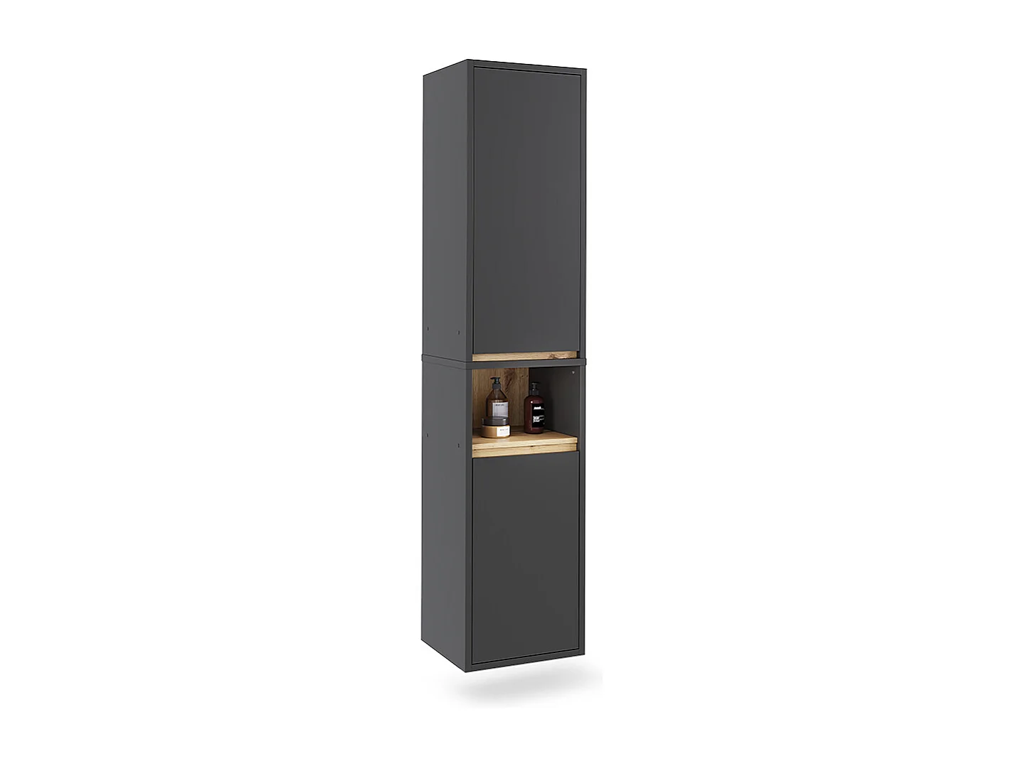 Armoire haute gris/artisan 38x33x170 viola