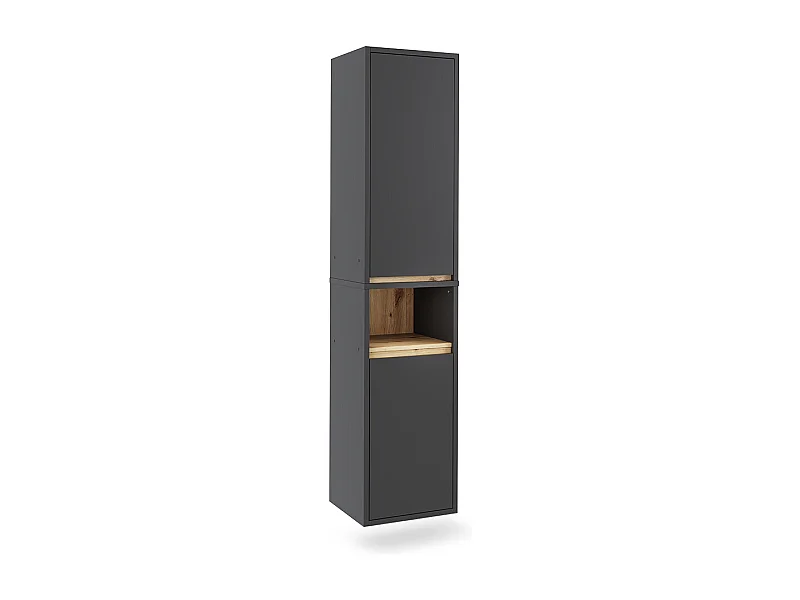 Armoire haute gris/artisan 38x33x170 viola
