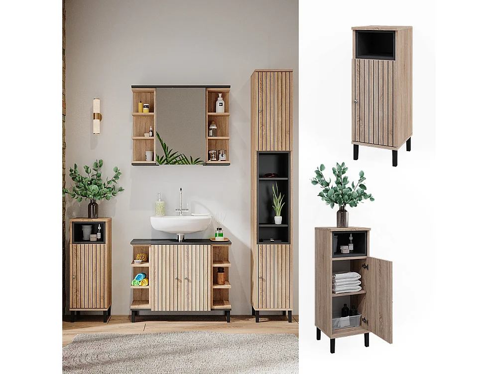 Midischrank sonoma 30x30x81.8 aquis