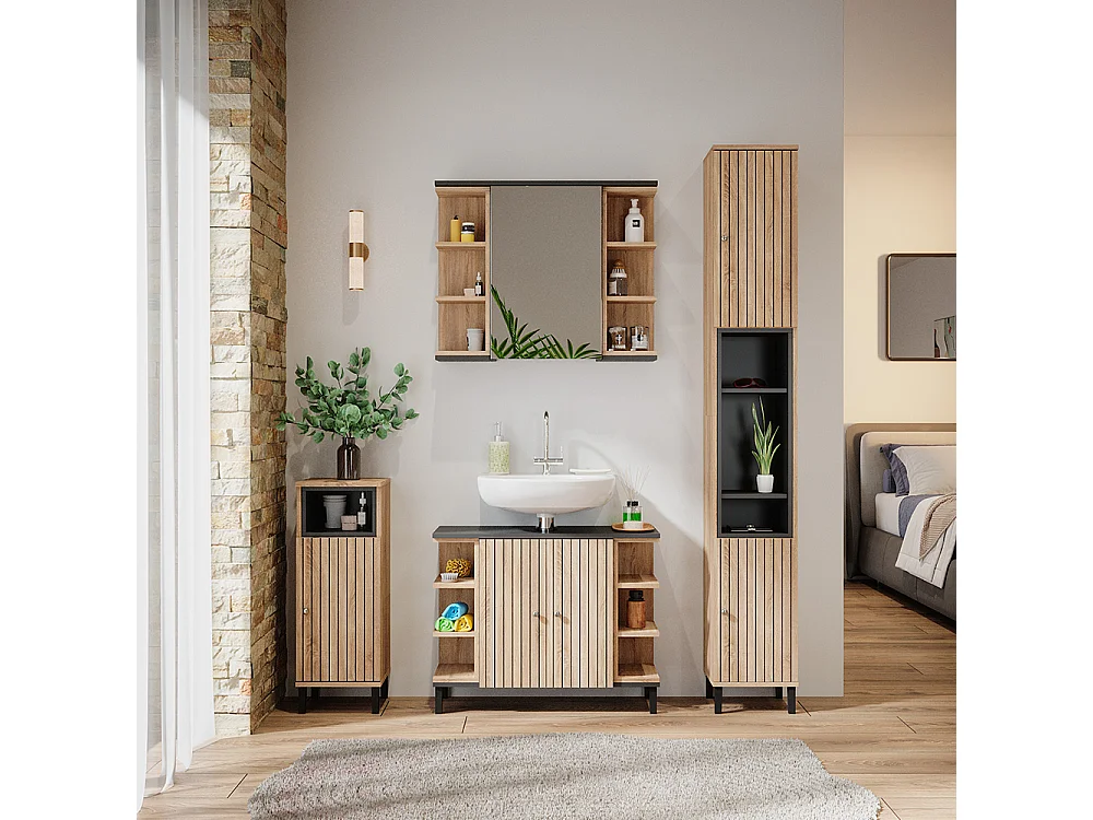 Midischrank sonoma 30x30x81.8 aquis