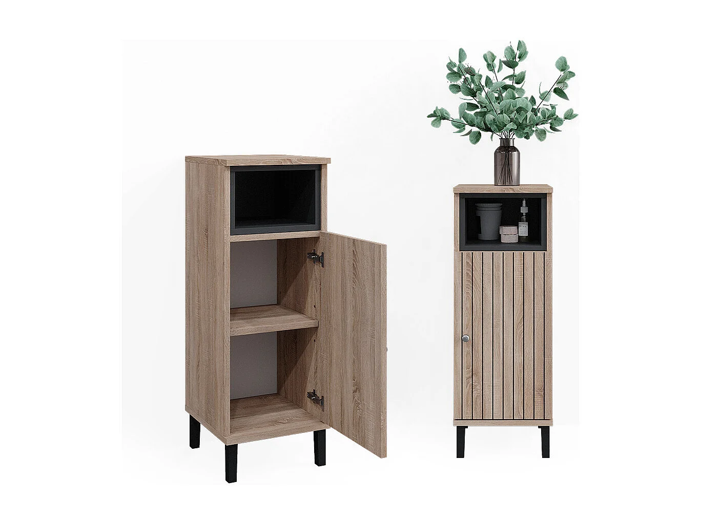 Midischrank sonoma 30x30x81.8 aquis