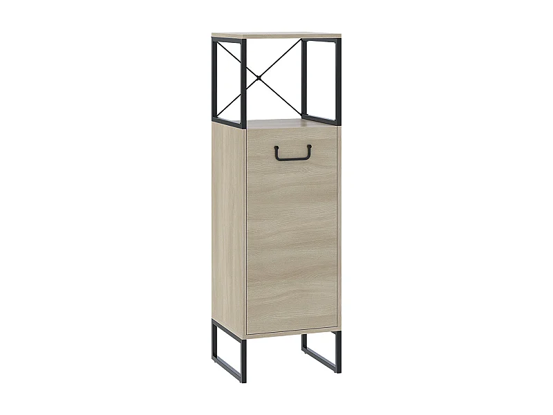 Mueble Midi roble/negro 36x33x116.5 vionna