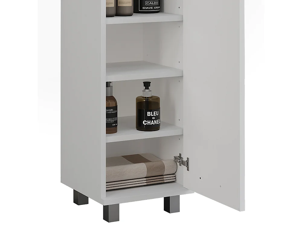 Midischrank weiß 30.2x30x95 ilias