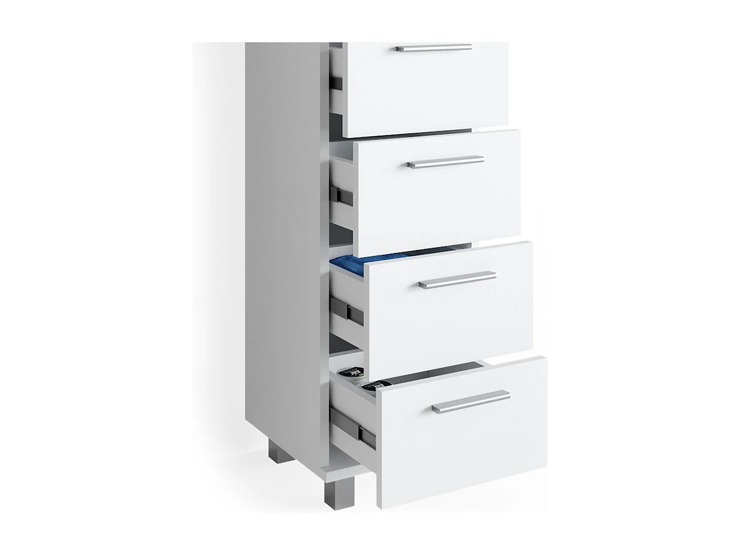 Badschrank weiß 30x30x95 ilias