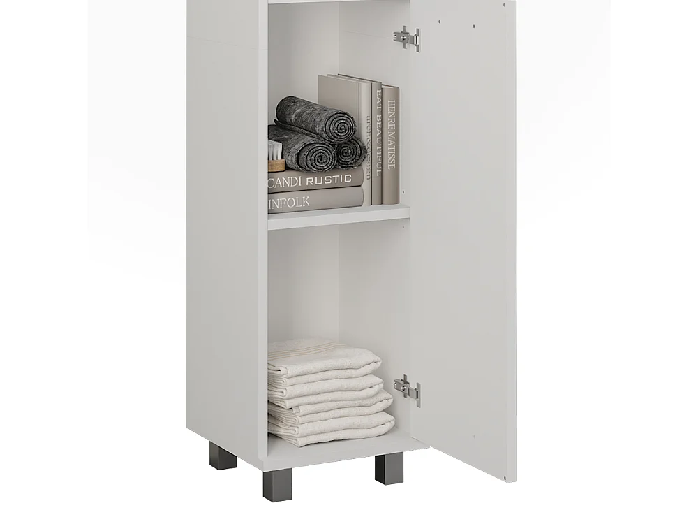 Armoire haute blanc 30.2x30x190 ilias