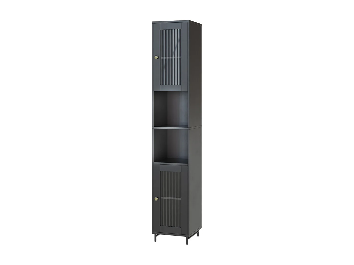 Armoire de salle de bain gris 30x30x171.5 malte