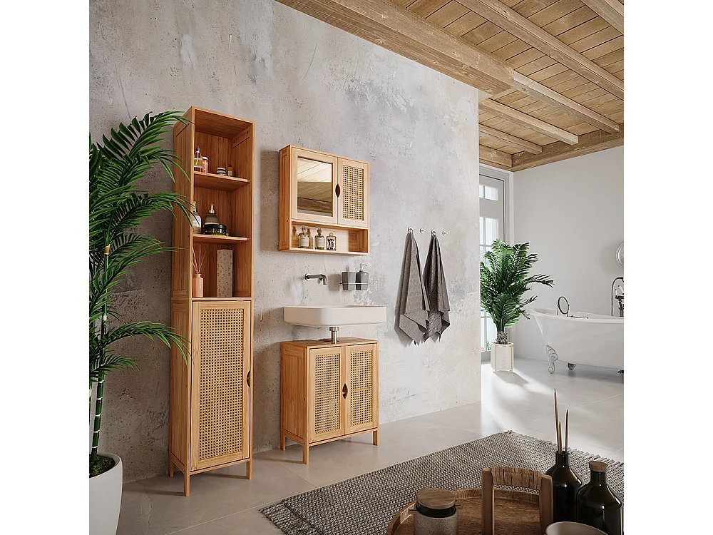 Badschrank bambus 30x29x170 liora