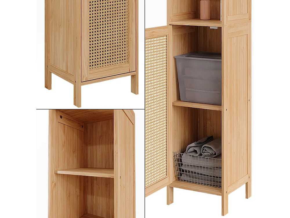 Badschrank bambus 30x29x170 liora