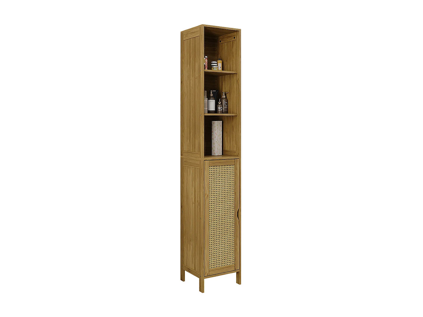 Mobile da bagno bambù 30x29x170 liora