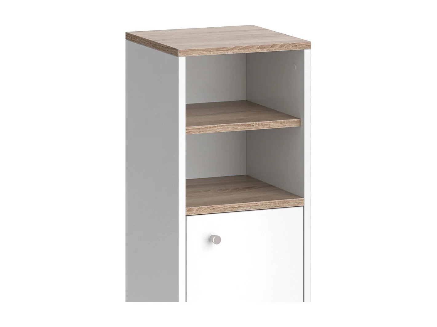 Meuble salle de bain blanc 30x30x95 senyo