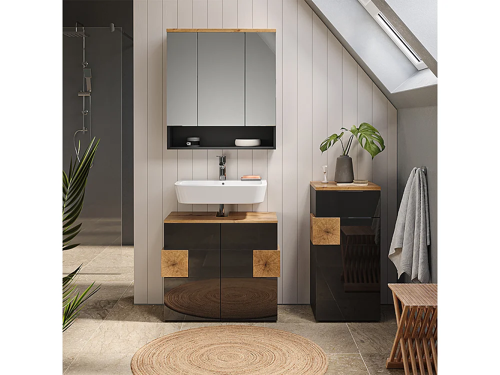 Midischrank anthrazit 40x37x84 eden