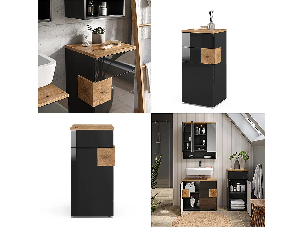 Midischrank anthrazit 40x37x84 eden