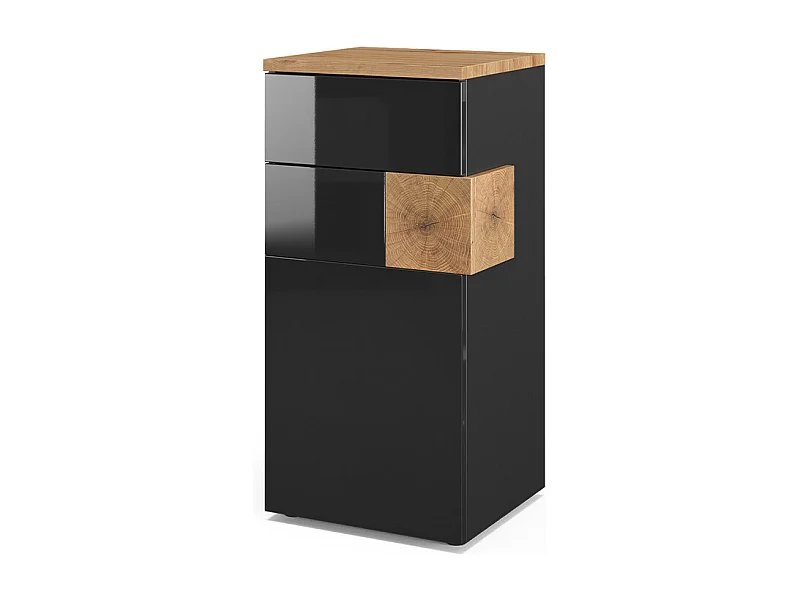 Meuble salle de bain anthracite 40x37x84 eden