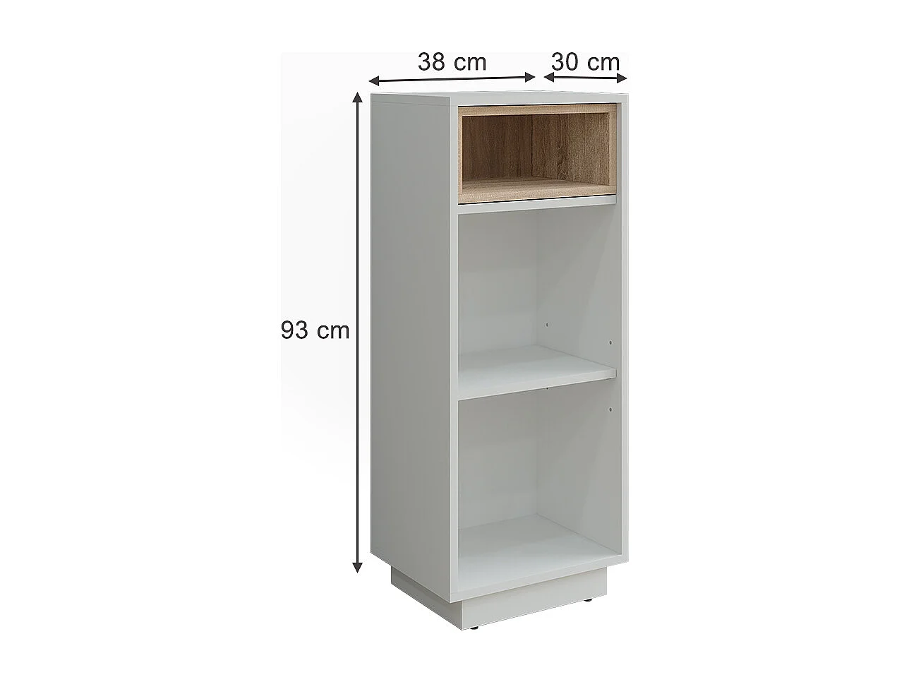 Armoire midish blanc/sonoma 38x30x93 beatrice