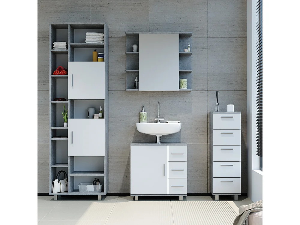 Badschrank beton 30x30x95 ilias