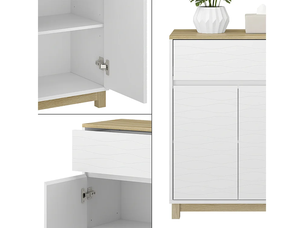 Midischrank weiß 60x30x80 livia