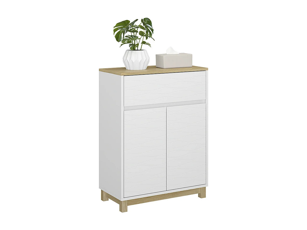 Meuble middle blanc 60x30x80 livia