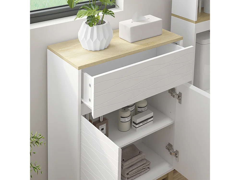 Meuble middle blanc 60x30x80 livia